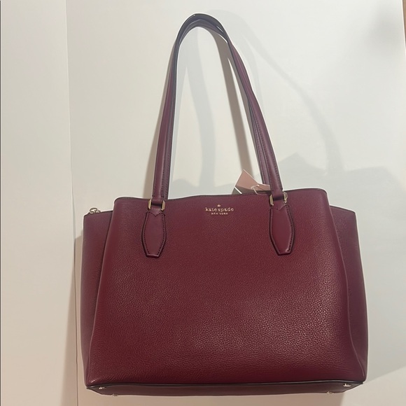 Kate Spade Deep Red Tote Bag - Picture 1 of 7